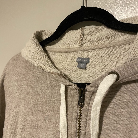 Beige Tan AERIE Zip Up Sweater Mint condition - Picture 2 of 4